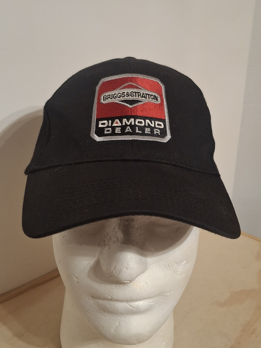 Vtg KC Briggs & Stratton Blk baseball cap "Diamond Dealer" embroidered, One size